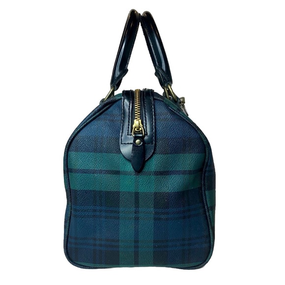 MRALPH LAUREN Black Watch Plaid Boston Weekend Travel Doctors Bag Speedy 30cm - Picture 4 of 17
